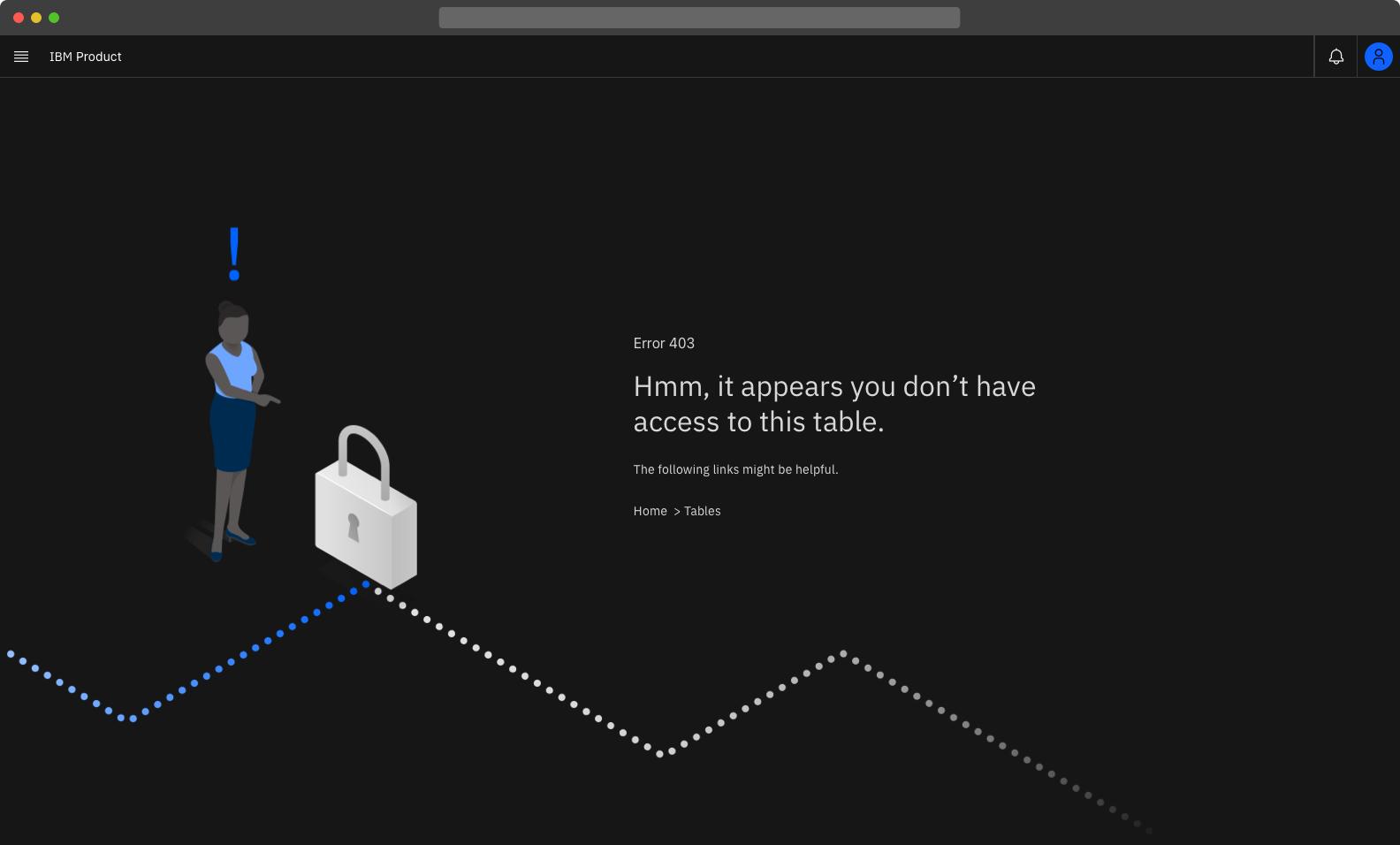 The previous full page error pattern — outdated illustrations with no dark mode or responsive support.